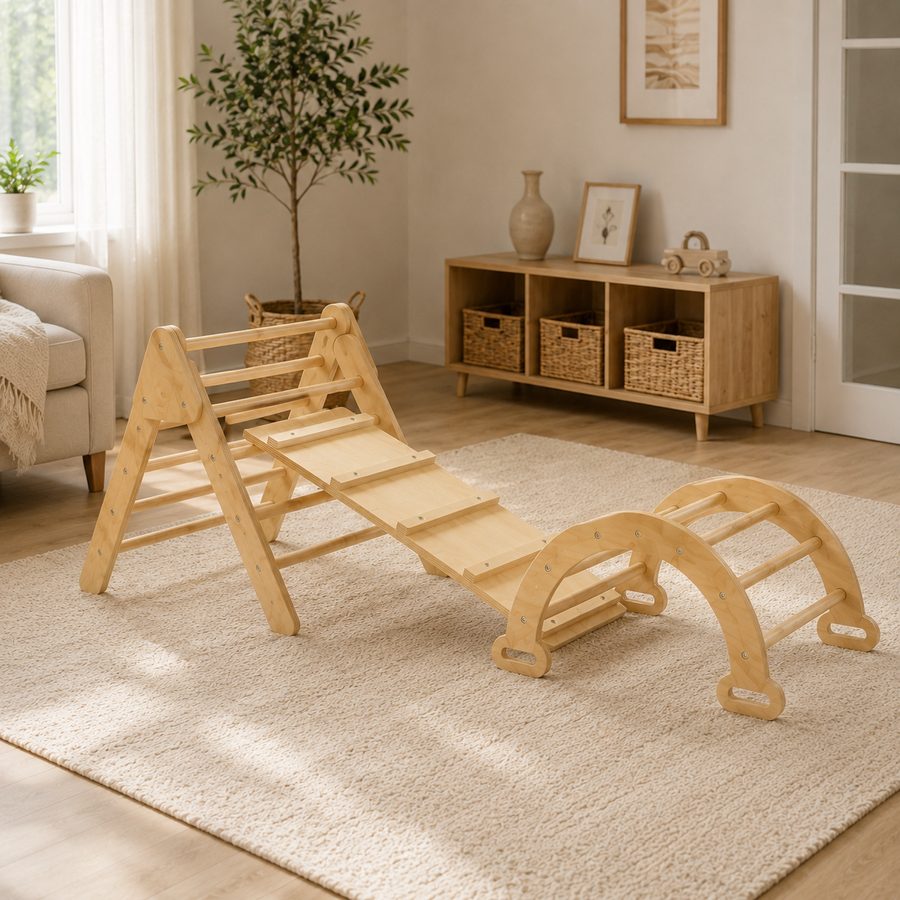 Kletterset im Zuhause einer Kundin