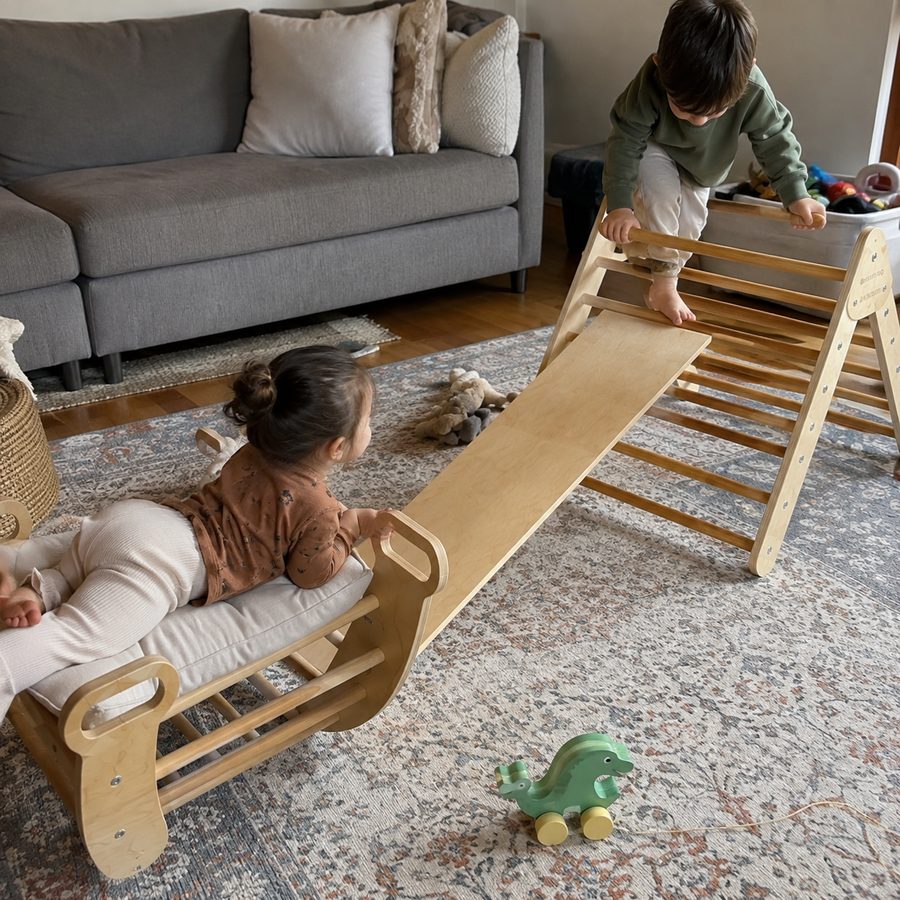 Kletterset im Zuhause einer Kundin