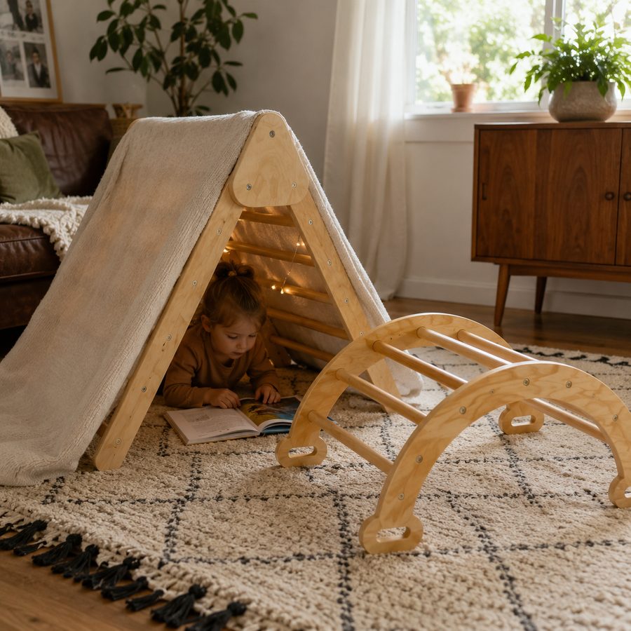 Kletterset im Zuhause einer Kundin