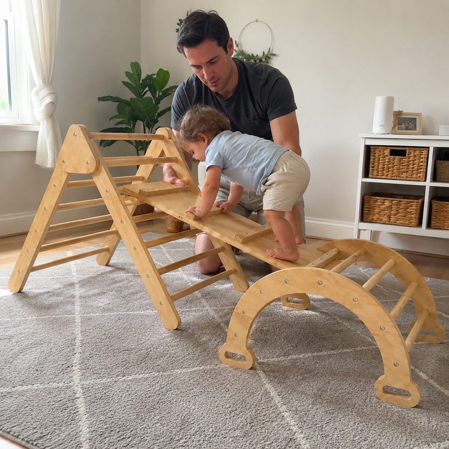 Kletterset im Zuhause einer Kundin